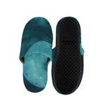 Night Sky And Full Moon Print Slippers