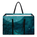 Night Sky And Full Moon Print Utility Tote Bag