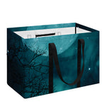 Night Sky And Full Moon Print Utility Tote Bag