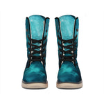 Night Sky And Full Moon Print Winter Boots