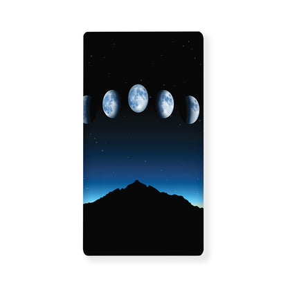 Night Sky And Moon Phase Print Baby Crib Sheet