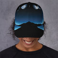 Night Sky And Moon Phase Print Baseball Cap