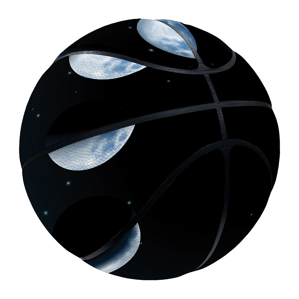 Night Sky And Moon Phase Print Basketball