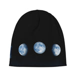 Night Sky And Moon Phase Print Beanie