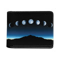 Night Sky And Moon Phase Print Bifold Wallet