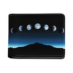 Night Sky And Moon Phase Print Bifold Wallet