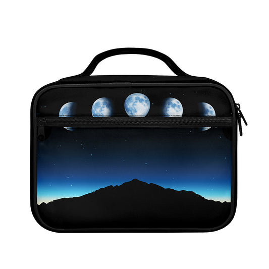 Night Sky And Moon Phase Print Briefcase Bible Bag