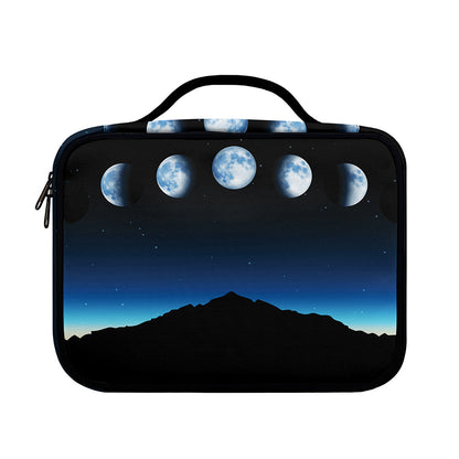Night Sky And Moon Phase Print Briefcase Bible Bag