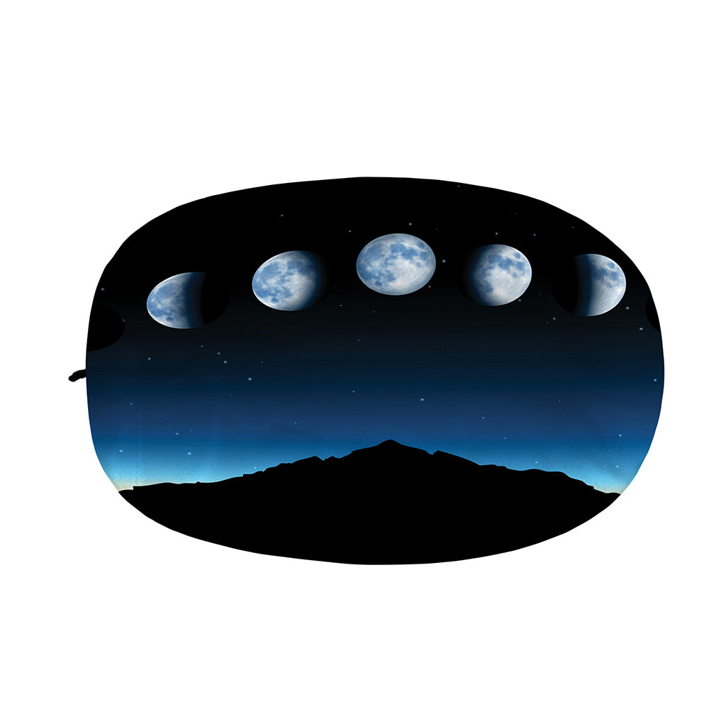 Night Sky And Moon Phase Print Car Side Mirror Covers