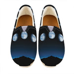 Night Sky And Moon Phase Print Casual Shoes