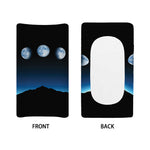 Night Sky And Moon Phase Print Changing Pad Cover