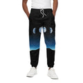 Night Sky And Moon Phase Print Cotton Sweatpants