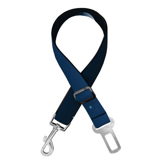 Night Sky And Moon Phase Print Dog Seat Belt