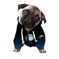 Night Sky And Moon Phase Print Dog Zip Up Hoodie