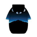 Night Sky And Moon Phase Print Dog Zip Up Hoodie