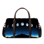 Night Sky And Moon Phase Print Duffle Bag