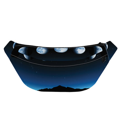 Night Sky And Moon Phase Print Fanny Pack