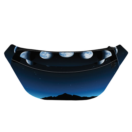 Night Sky And Moon Phase Print Fanny Pack