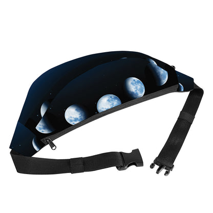 Night Sky And Moon Phase Print Fanny Pack
