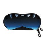 Night Sky And Moon Phase Print Glasses Case