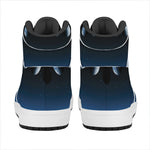 Night Sky And Moon Phase Print High Top Leather Sneakers