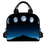 Night Sky And Moon Phase Print Insulated Lunch Bag