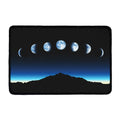 Night Sky And Moon Phase Print Kitchen Mat