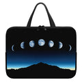 Night Sky And Moon Phase Print Laptop Sleeve With Handle