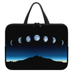 Night Sky And Moon Phase Print Laptop Sleeve With Handle