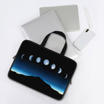 Night Sky And Moon Phase Print Laptop Sleeve With Handle
