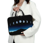 Night Sky And Moon Phase Print Laptop Sleeve With Handle