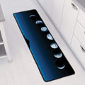 Night Sky And Moon Phase Print Long Kitchen Mat