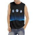 Night Sky And Moon Phase Print Men's Fitness Tank Top