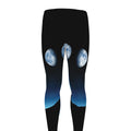 Night Sky And Moon Phase Print Men's Leggings