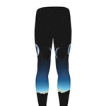 Night Sky And Moon Phase Print Men's leggings