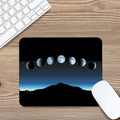 Night Sky And Moon Phase Print Mouse Pad