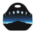 Night Sky And Moon Phase Print Neoprene Lunch Bag
