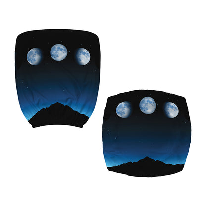 Night Sky And Moon Phase Print Office Chair Cover