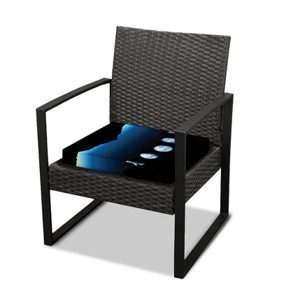 Night Sky And Moon Phase Print Outdoor Seat Cushion Cover
