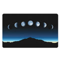 Night Sky And Moon Phase Print Polyester Doormat