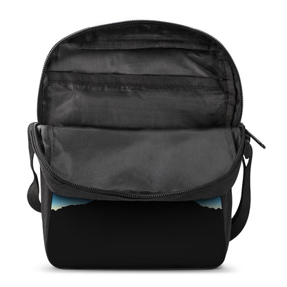 Night Sky And Moon Phase Print Rectangular Crossbody Bag