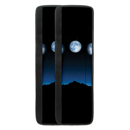 Night Sky And Moon Phase Print Refrigerator Handle Covers