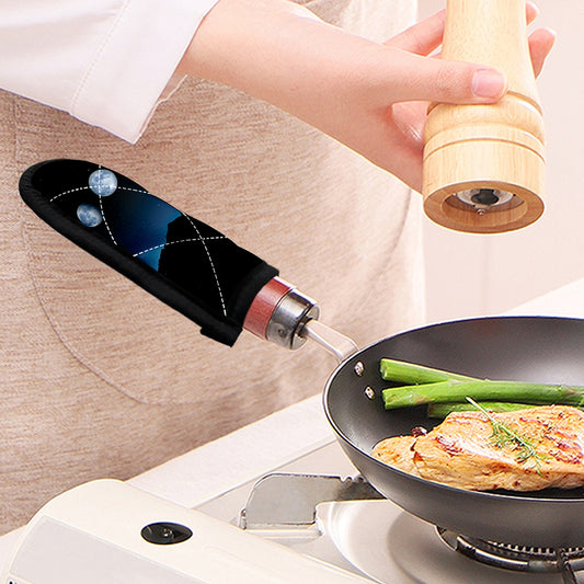 Night Sky And Moon Phase Print Skillet Handle Cover