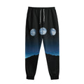 Night Sky And Moon Phase Print Sweatpants