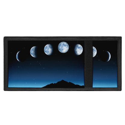 Night Sky And Moon Phase Print Trifold Wallet
