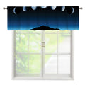 Night Sky And Moon Phase Print Window Valance
