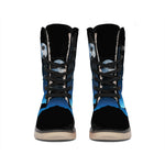 Night Sky And Moon Phase Print Winter Boots