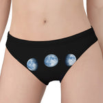 Night Sky And Moon Phase Print Women's Panties