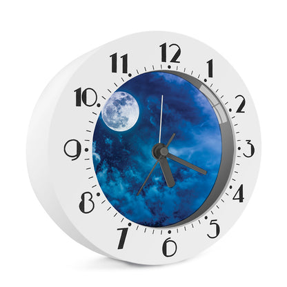 Night Sky And Moonlight Print Alarm Clock