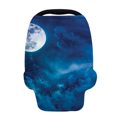 Night Sky And Moonlight Print Baby Seat Cover